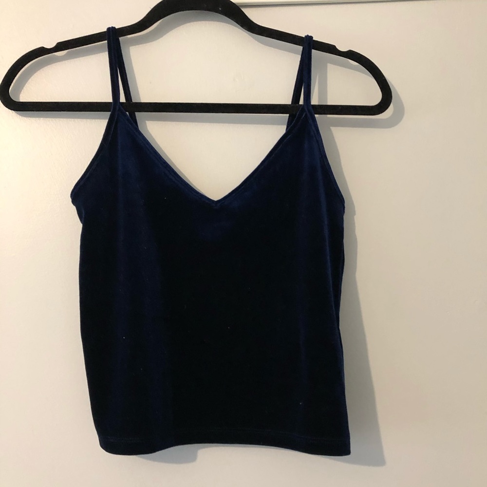 Cute navy felt tank